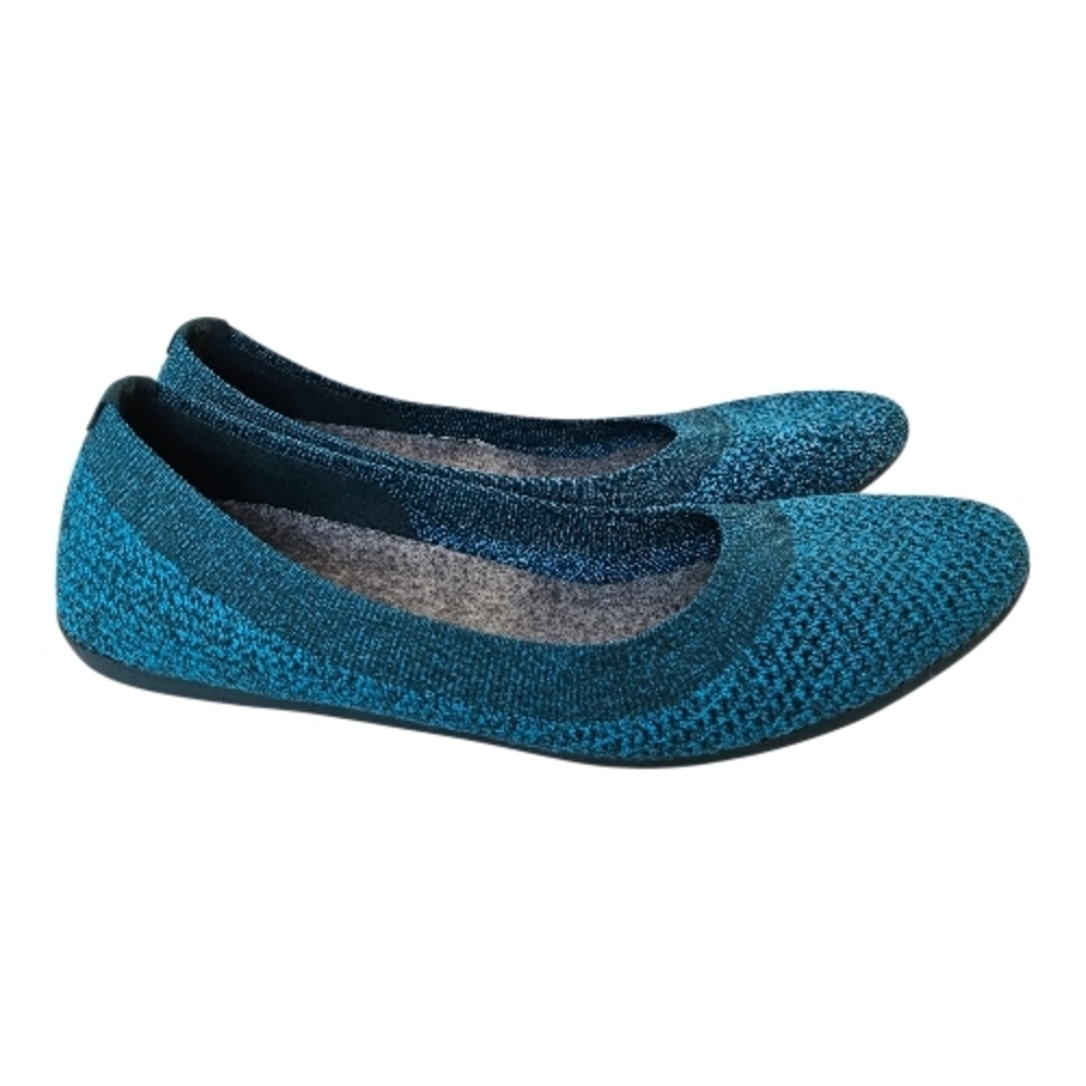 Allbirds Tree Breezers Ballet Flats Deep Emerald Teal Comfortable Washable 7 - Picture 3 of 11